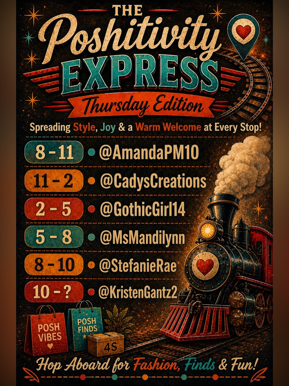 The Poshitivity Express Thursday Edition